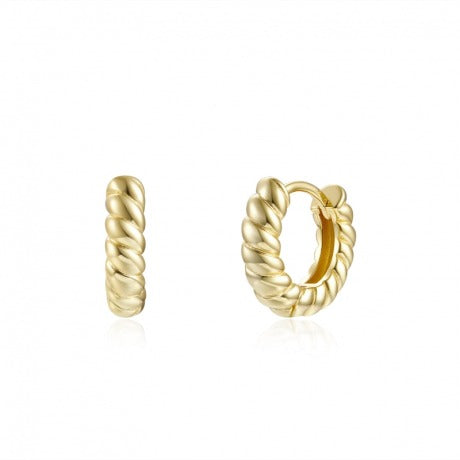 Pendientes aros trenzados