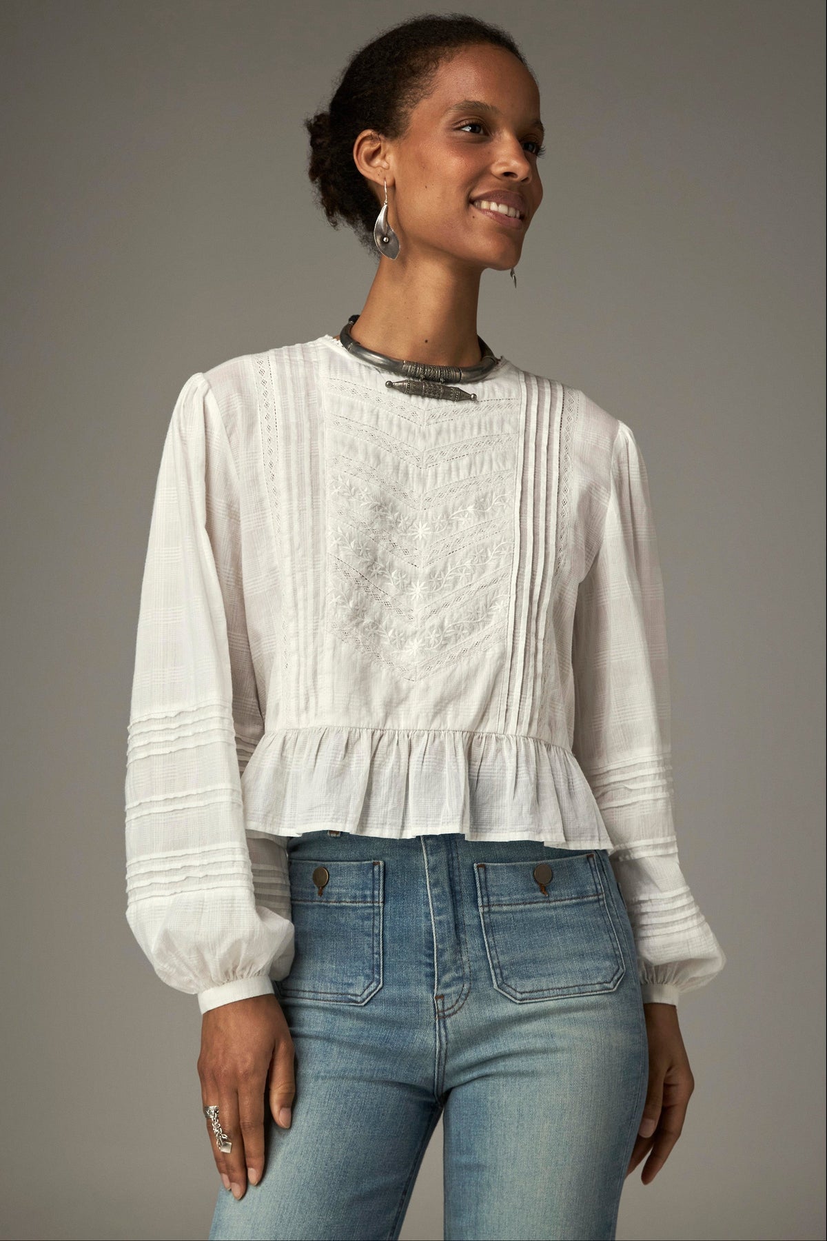 Blusa Mildred hueso