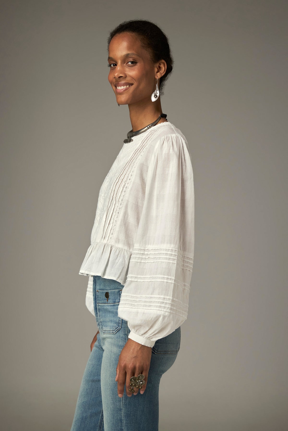 Blusa Mildred hueso