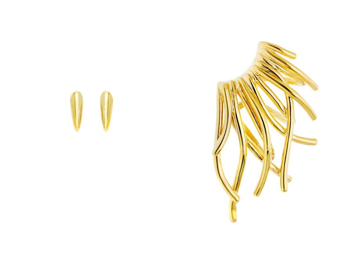 Earcuff de plata trepador