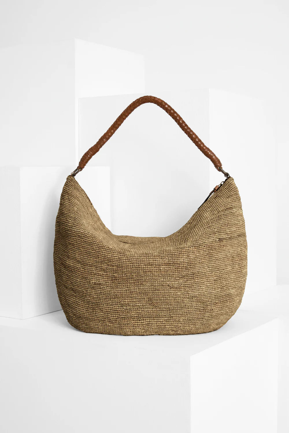 TEA UTOPIA BOLSO HOBO DE RAFIA