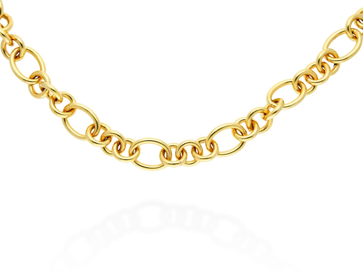 Choker de plata con eslabones