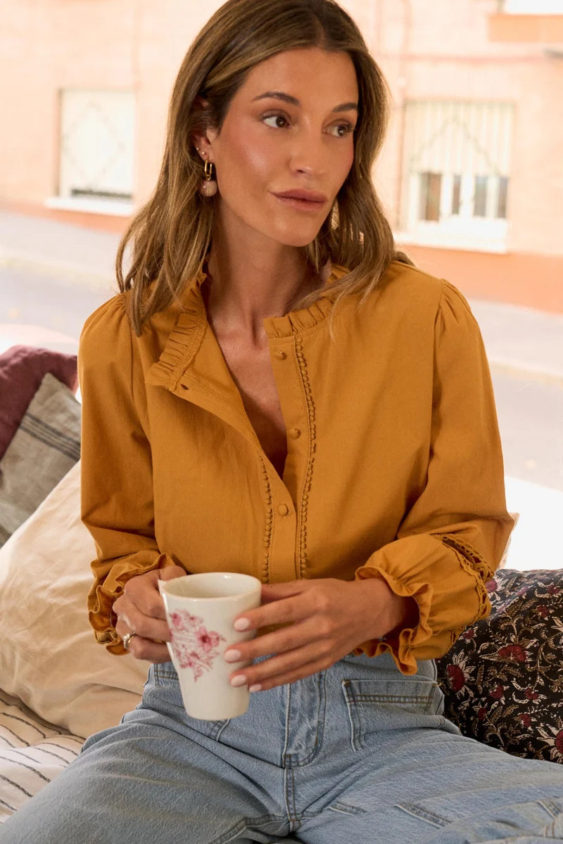Camisa troquelad Inma