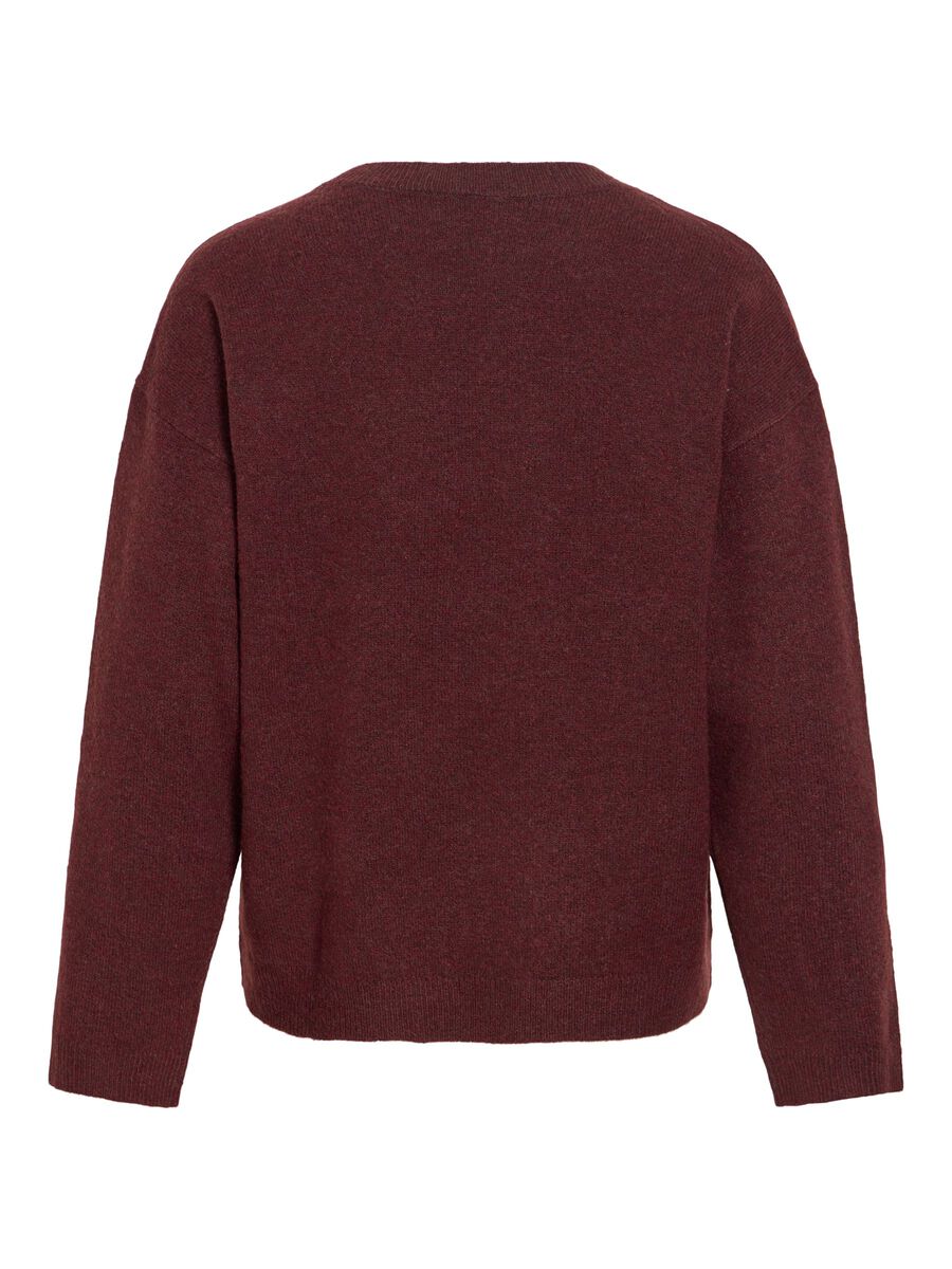 Jersey berenjena Rocio cuello caja