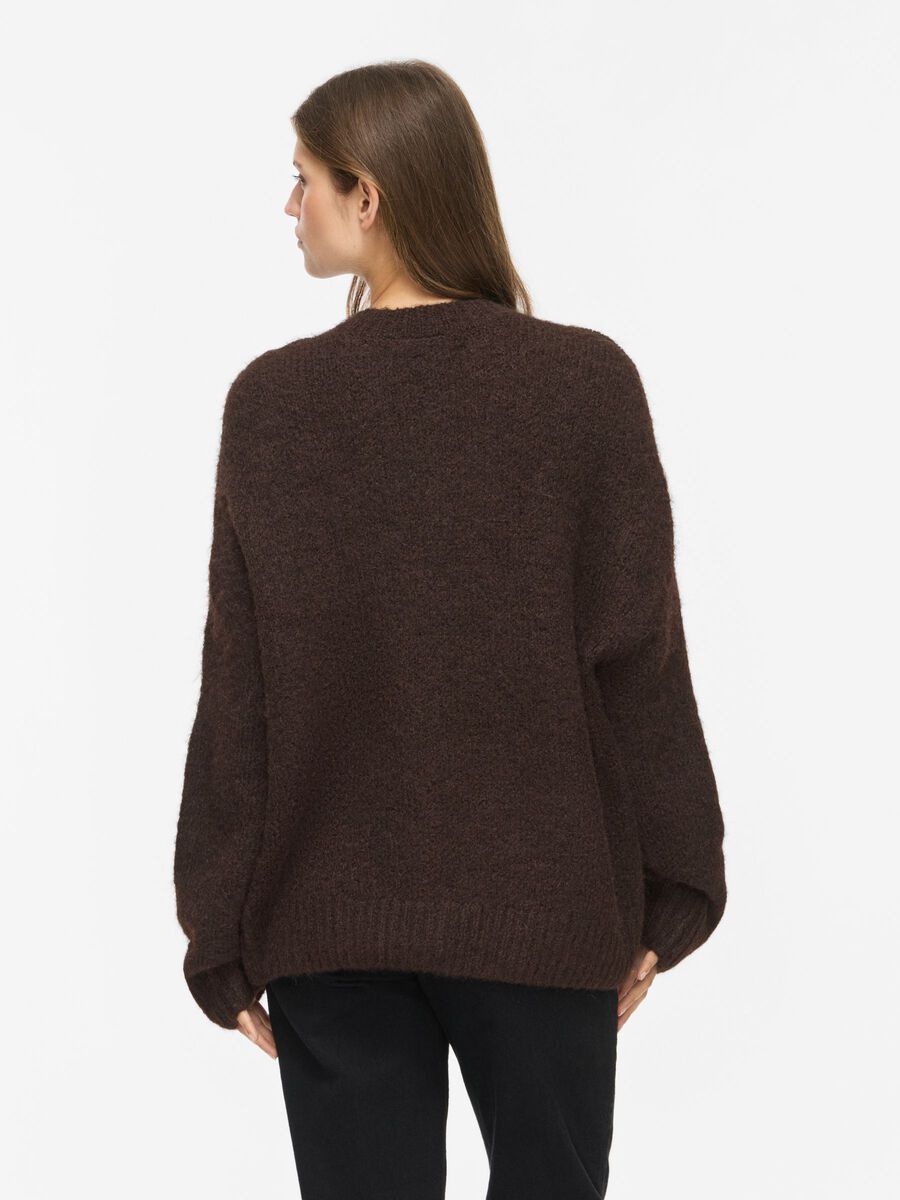 Jersey marrón Paola cuello caja