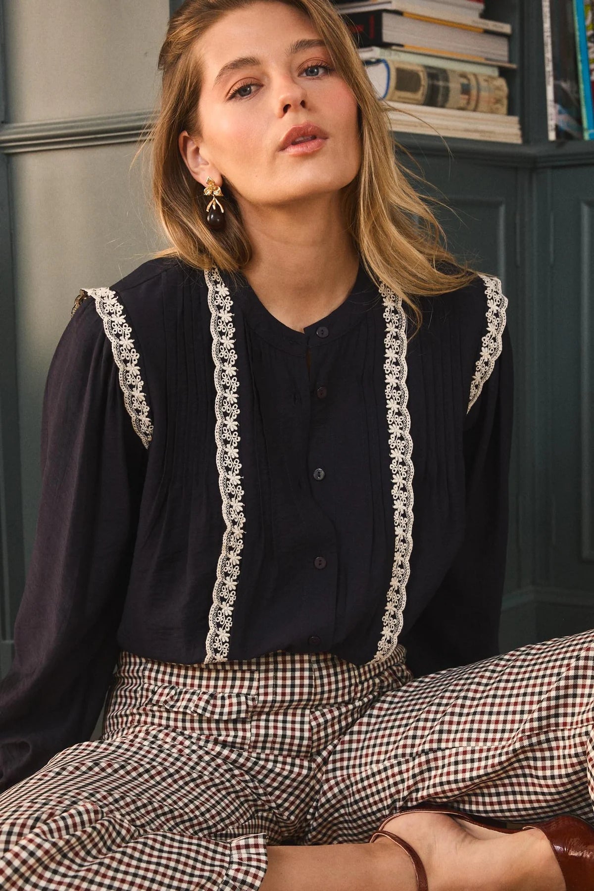 Camisa marino Danila