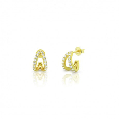 Pendientes couple hoops