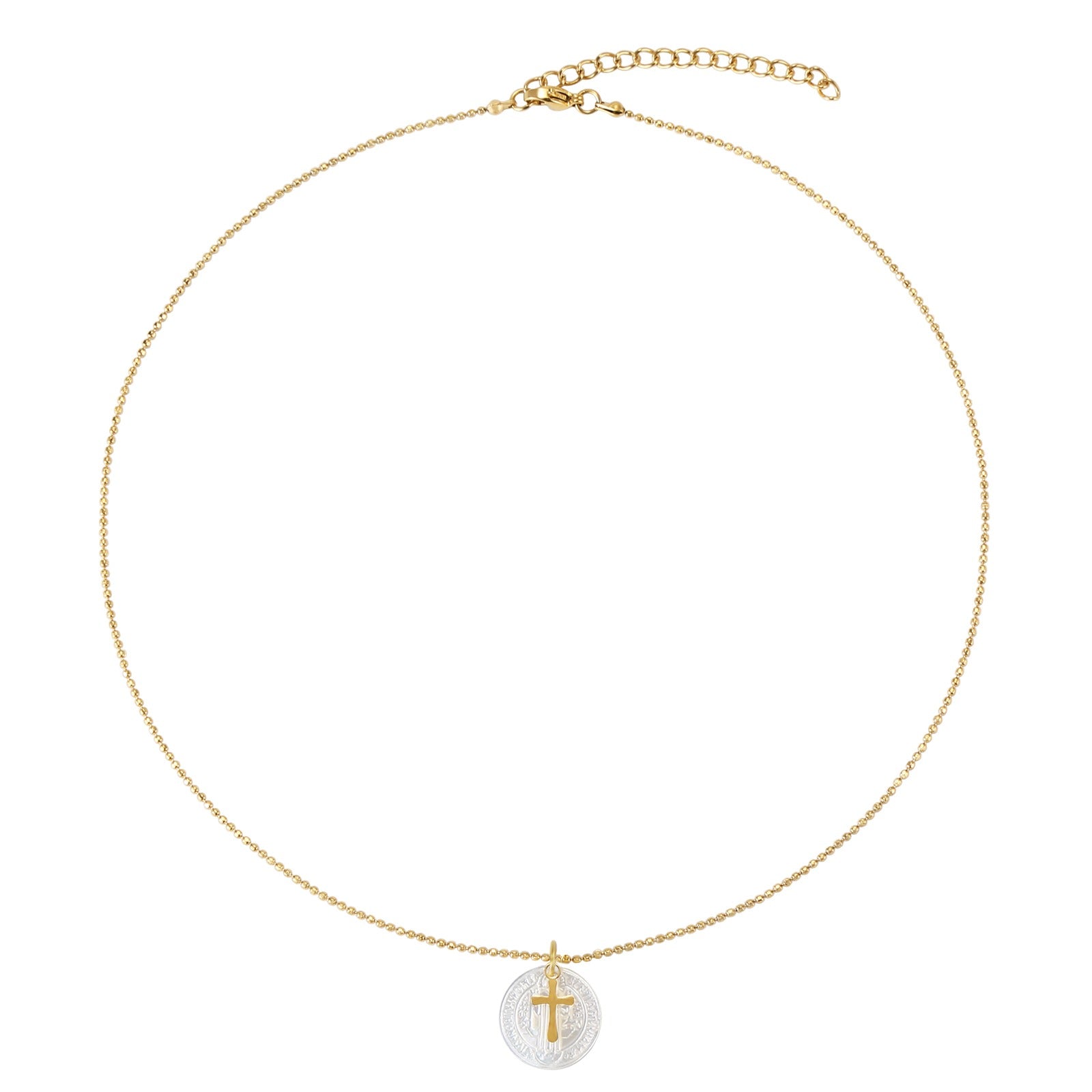 Collar San Benito nácar gold