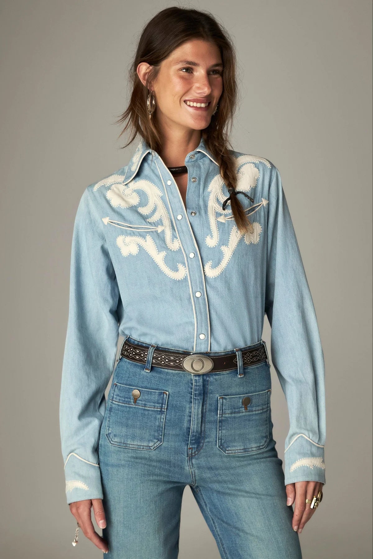 FRANKIE SHIRT BLUE MUSTANG