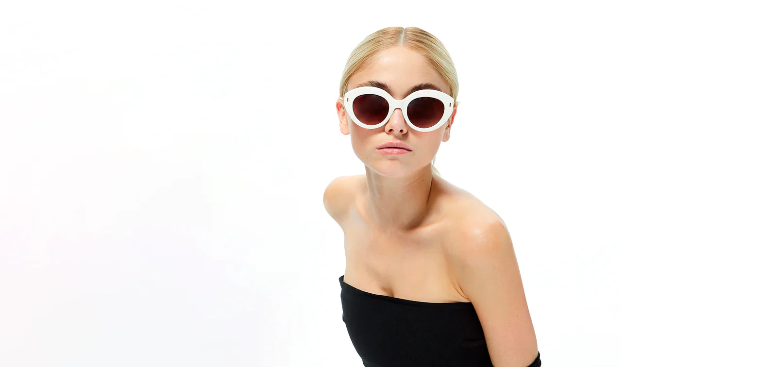 Gafas de sol Anne white limited edition