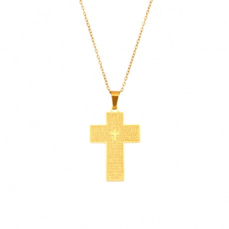 Colgante Padre Nuestro cruz