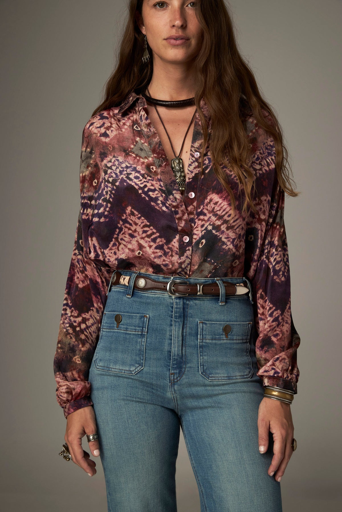 Camisa de Janis arcoíris