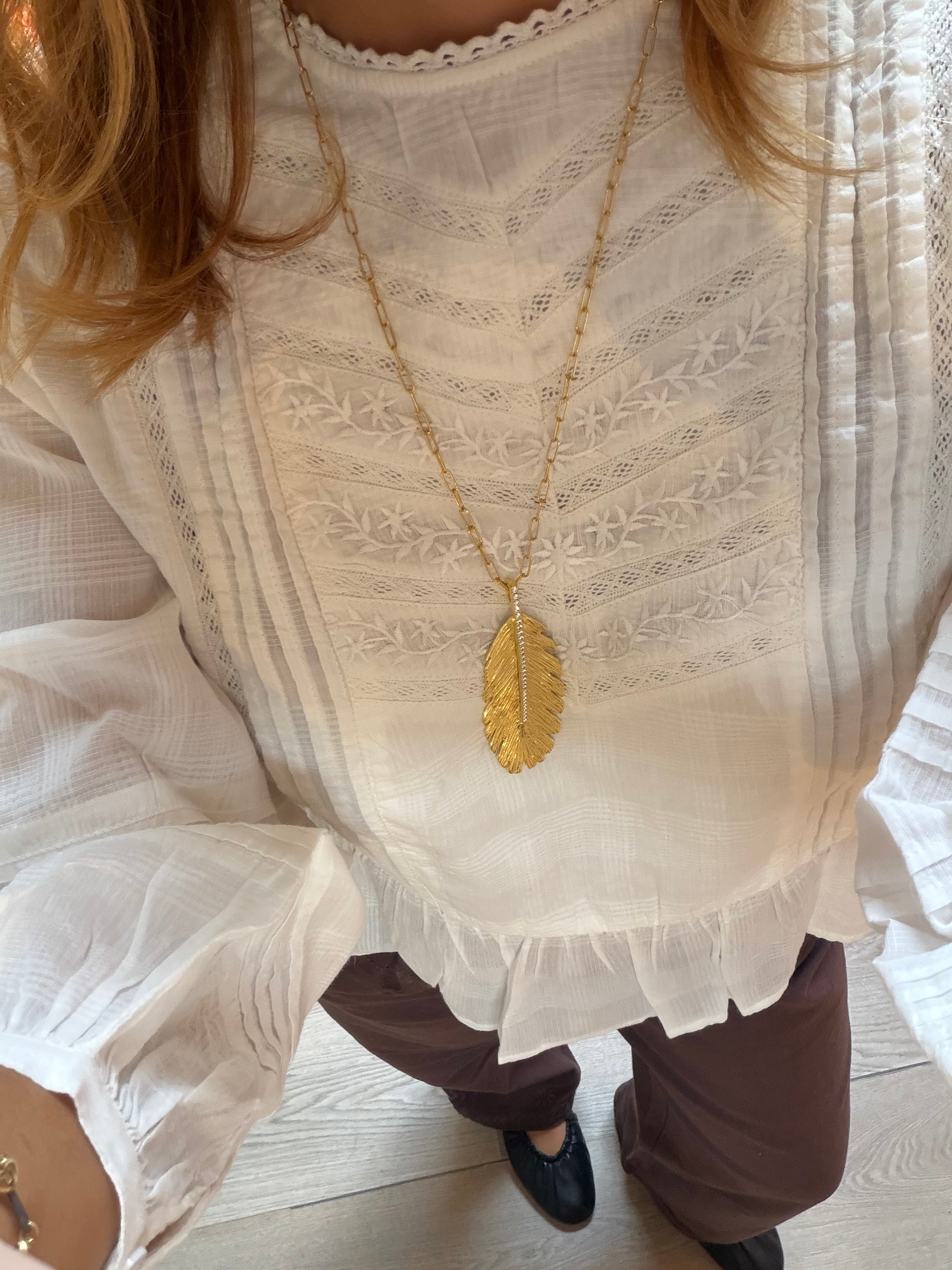 Blusa Mildred hueso