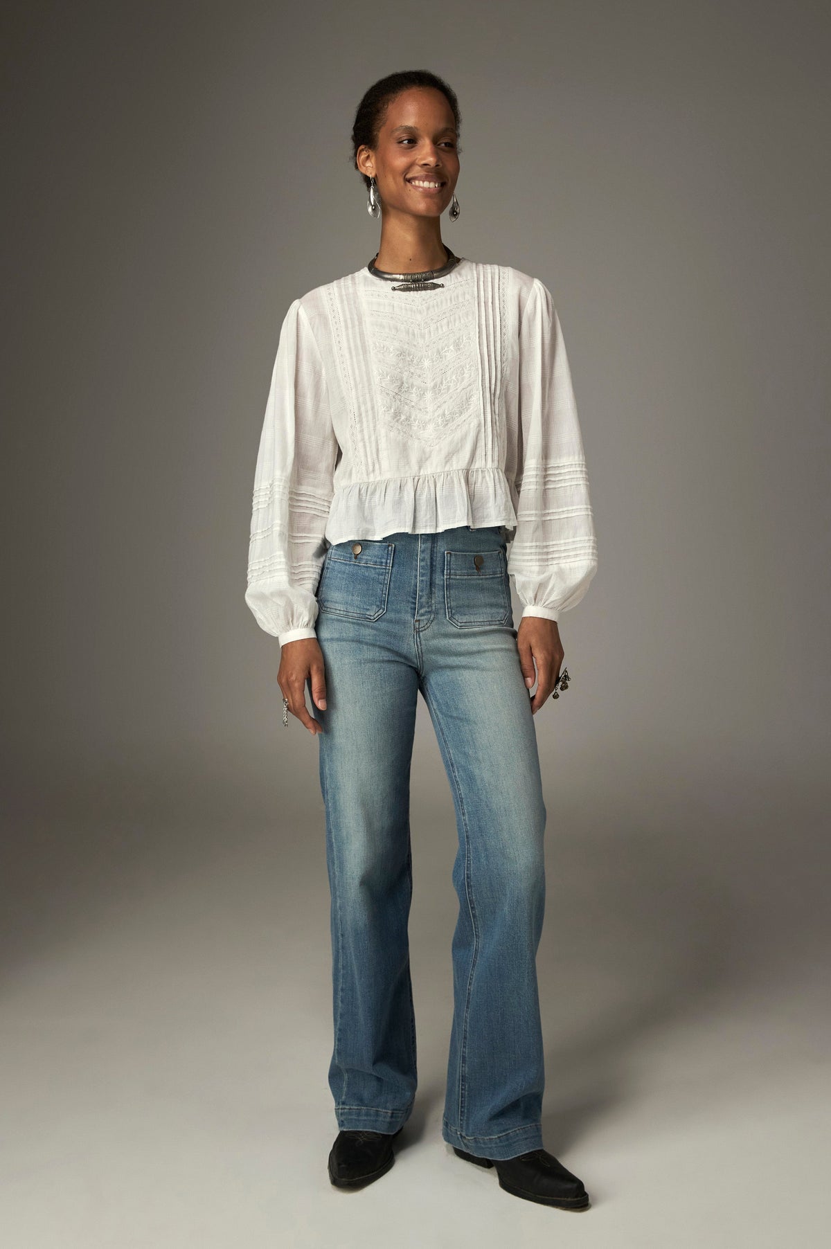 Blusa Mildred hueso