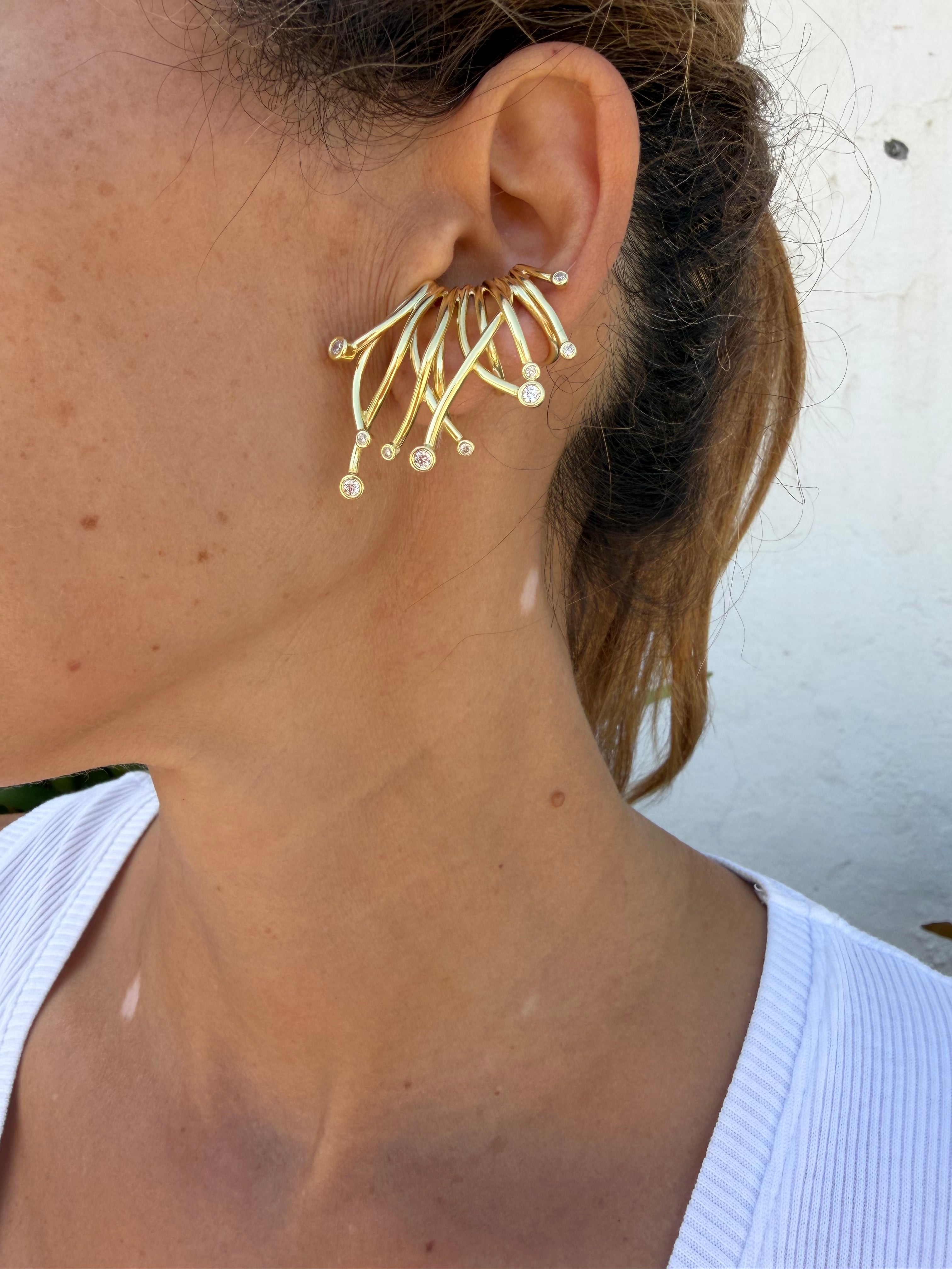 Earcuff de plata trepador circonitas