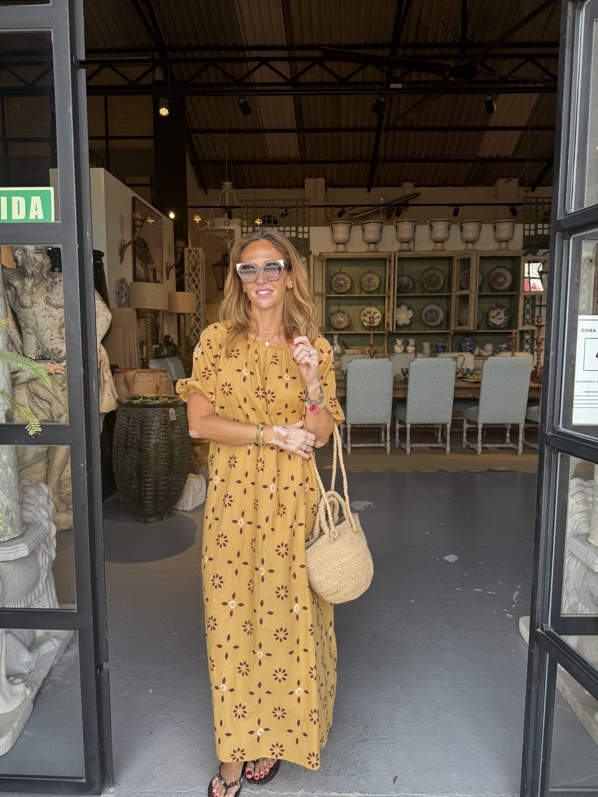 Romance dress camel