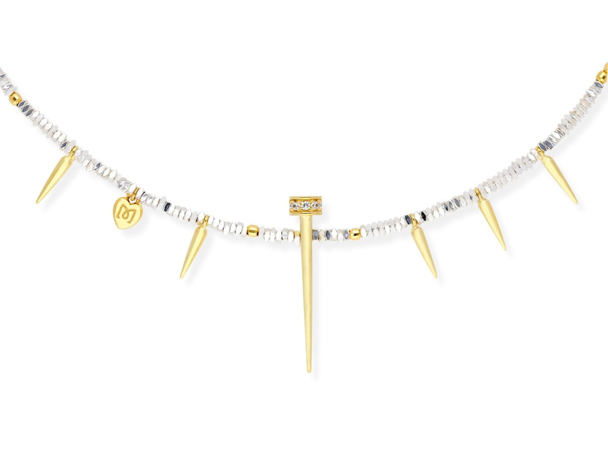Gargantilla Couture con circonitas