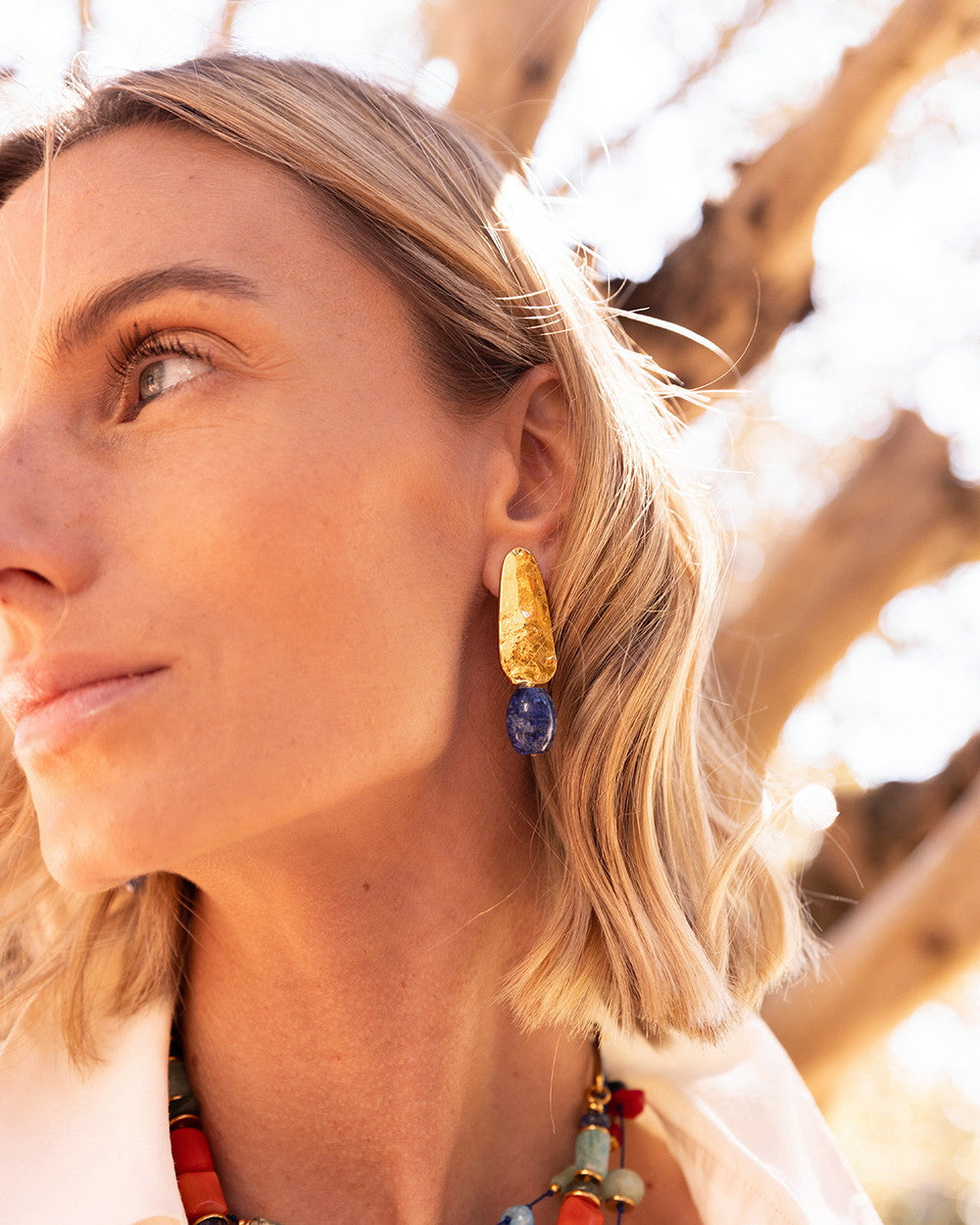 Pendientes con lapislazuli