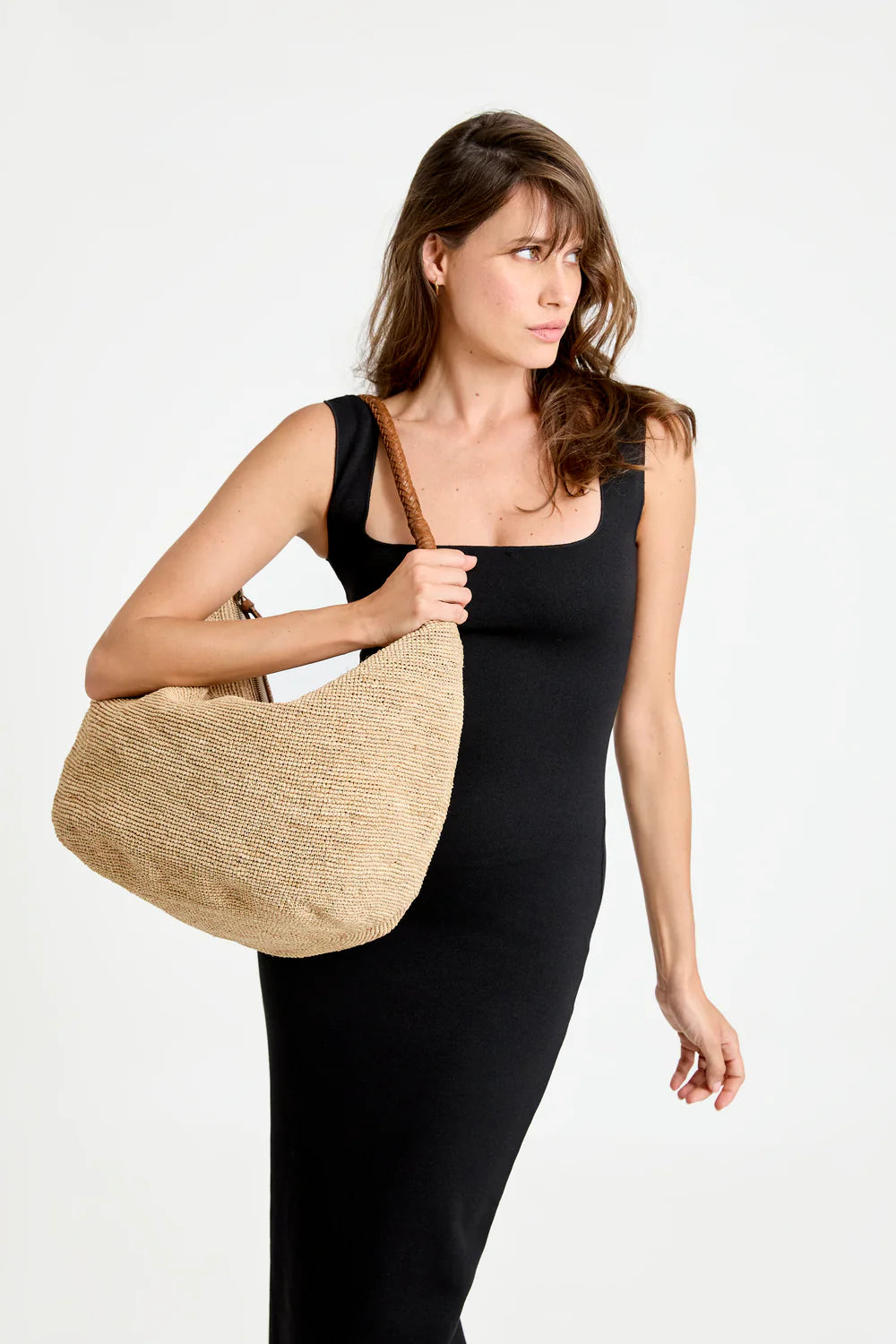 TEA UTOPIA BOLSO HOBO DE RAFIA