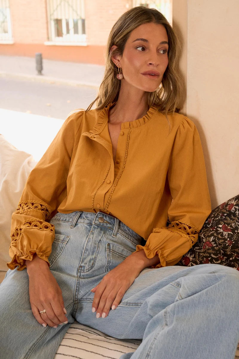 Camisa troquelad Inma