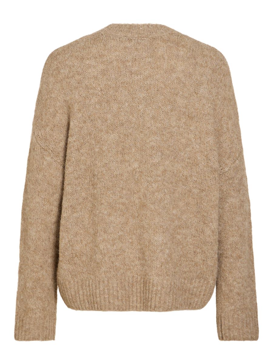 Jersey beige Paola cuello caja