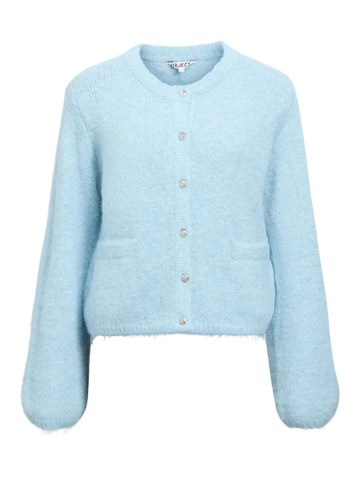 Chaqueta con botones y bolsillos azul