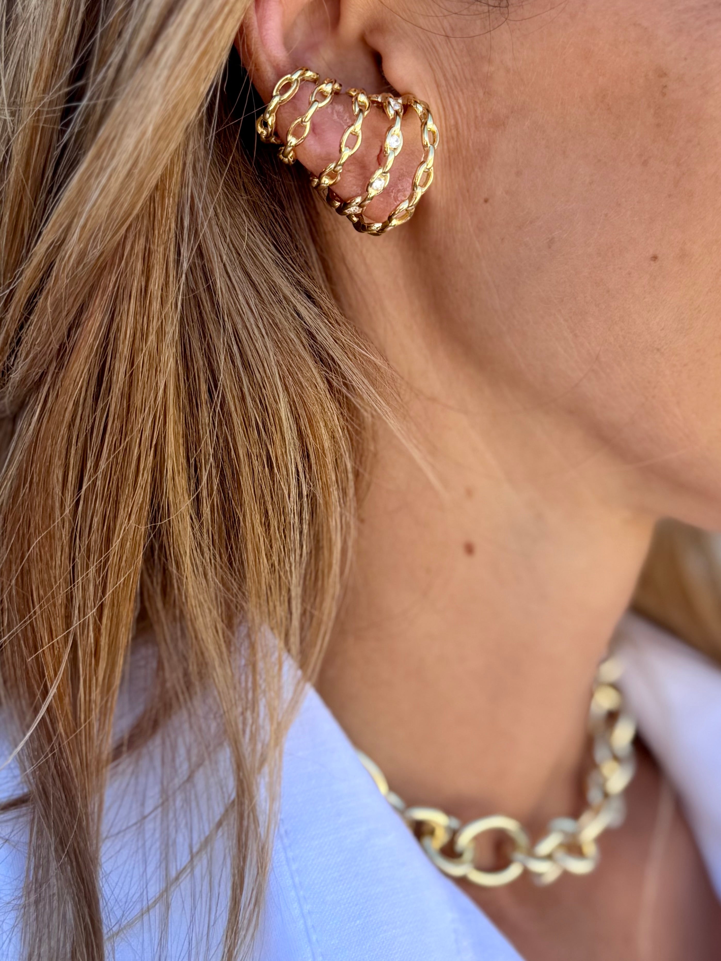 Earcuff de plata Tweed